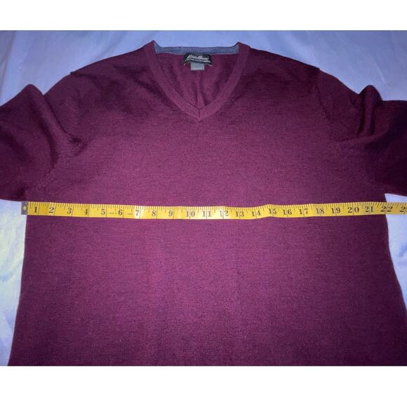 Eddie‎ Bauer 4-Ply Fine Italian Merino Wool Sweater - Size L - Picture 6 of 11